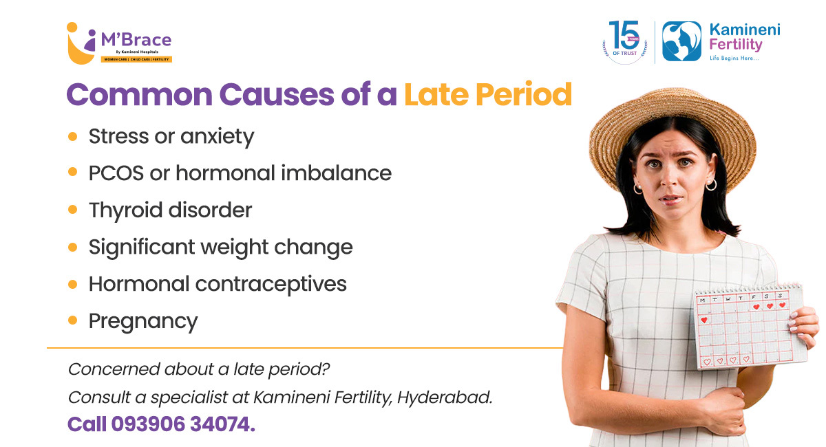 Common Causes of a Late Period | Kamineni Fertility Hyderabad